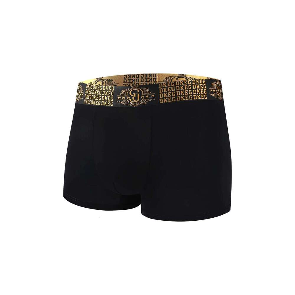 DKEG light black gold men's ice cool feeling underwear boys anti-bacterial crotch shorts head 4 combination X251225