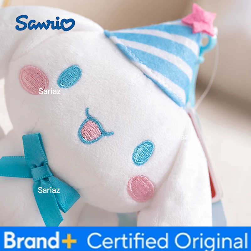 Sanrio Happy Cinnamoroll Plush Pendant Bag Accessories Plush Keychain Girls Backpack Car Phone Hanging Plush Keyrings H251225