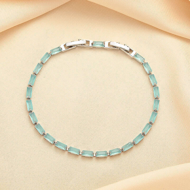 Crystal Zircon Bracelet Bracelet Women Luxury Blue Bracelet Colorful Fashion Jewelry