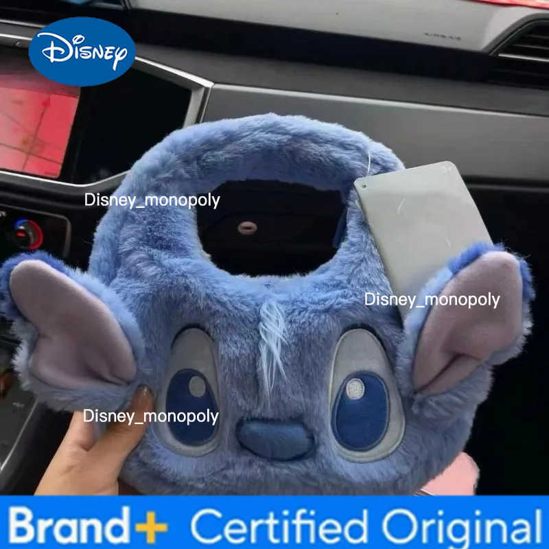 Disney Lotso Stitch Cartoon Cute Kawaii Plush Handbag Holiday Gift Personalized Creative Anime Movie Character Handbag Wholesale H251225