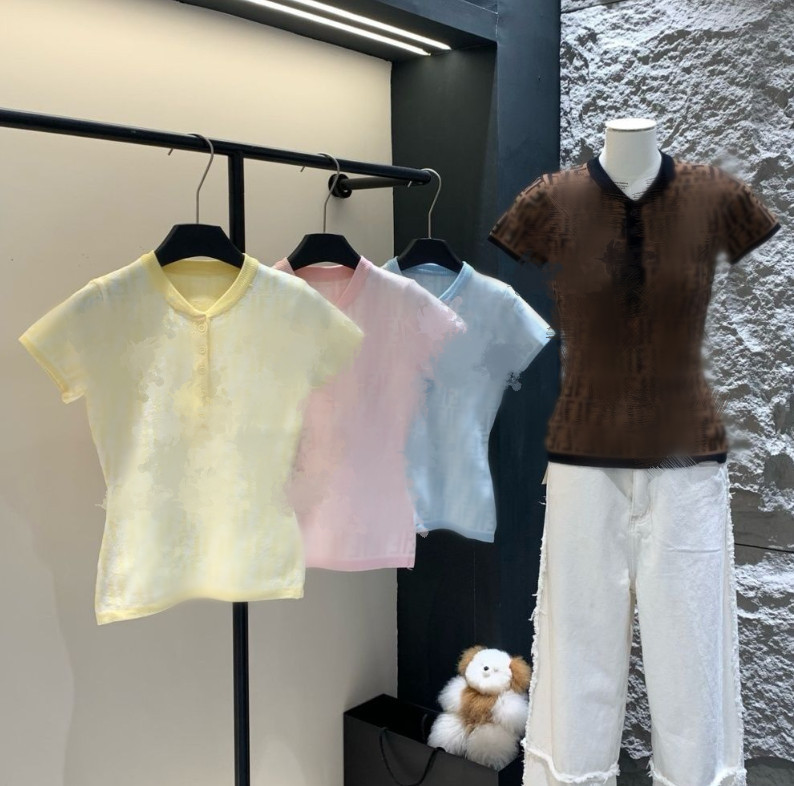 New Women's Sweaters T-shirt short sleeved Casual brand knitted T-shirt Sweaters Women designer Sweaters coats jacket