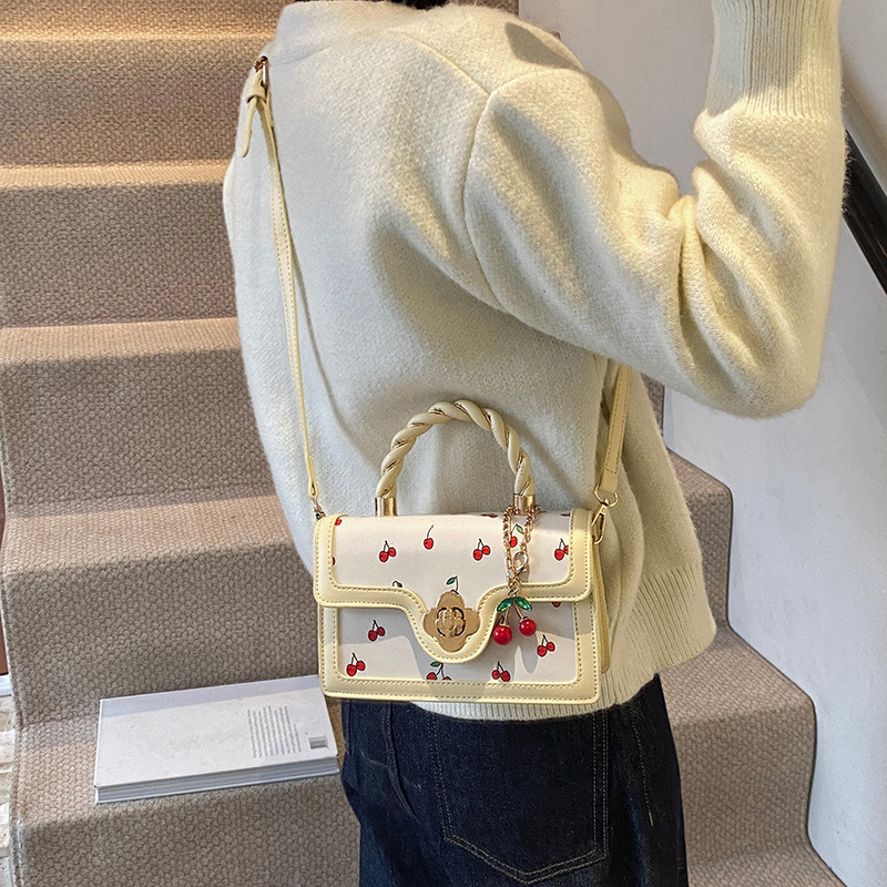 luxury brand bag 2025 New Designer Shoulder Tote Bags For Womans Ladies Flower Printing Square Handbag Girl Fashion Bag