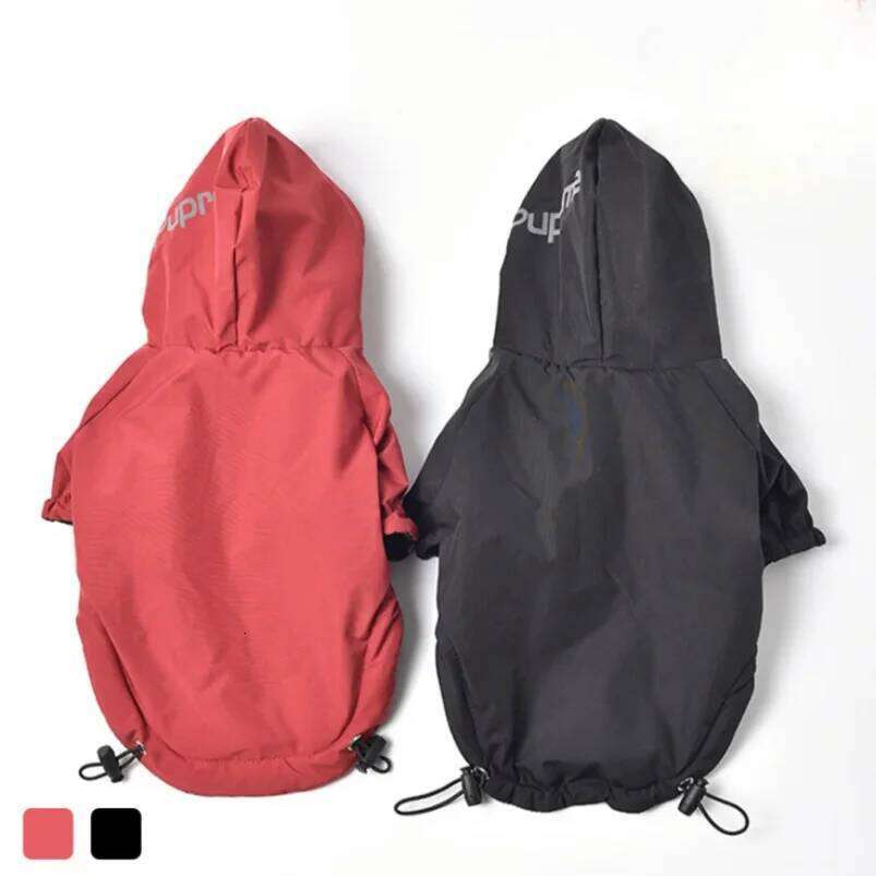 Autumn Waterproof Warm Cotton Hooded Jacket The Dog Face Small Dogs Cat Reflective Pet Clothes Winter Coat 25T1226