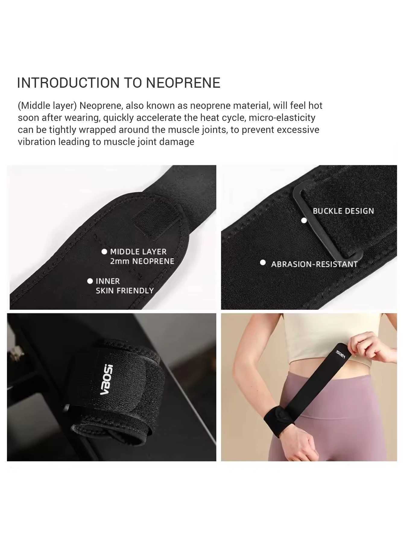 1 Piece Adjustable Lightweight Wrist Support for Weightlifting Squat Kettlebell M251226