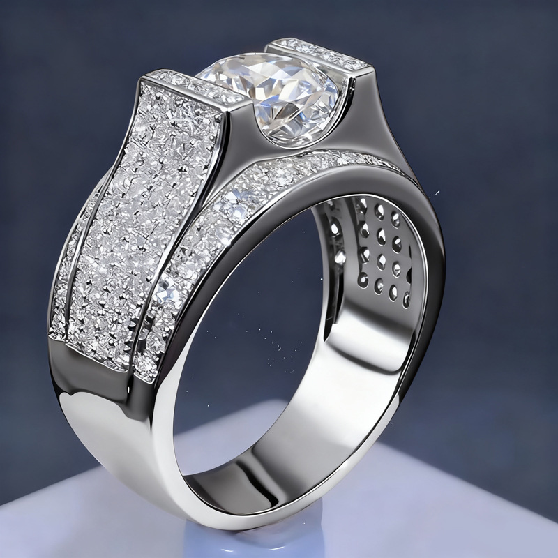 Choucong Gorgeous Sparkling Wedding Rings Luxury Jewelry 18K White Gold Fill Round Cut 5A Zircon CZ Diamond Party Women Engagement Band Ring Lover Gif