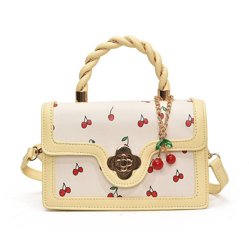 luxury brand bag 2025 New Designer Shoulder Tote Bags For Womans Ladies Flower Printing Square Handbag Girl Fashion Bag