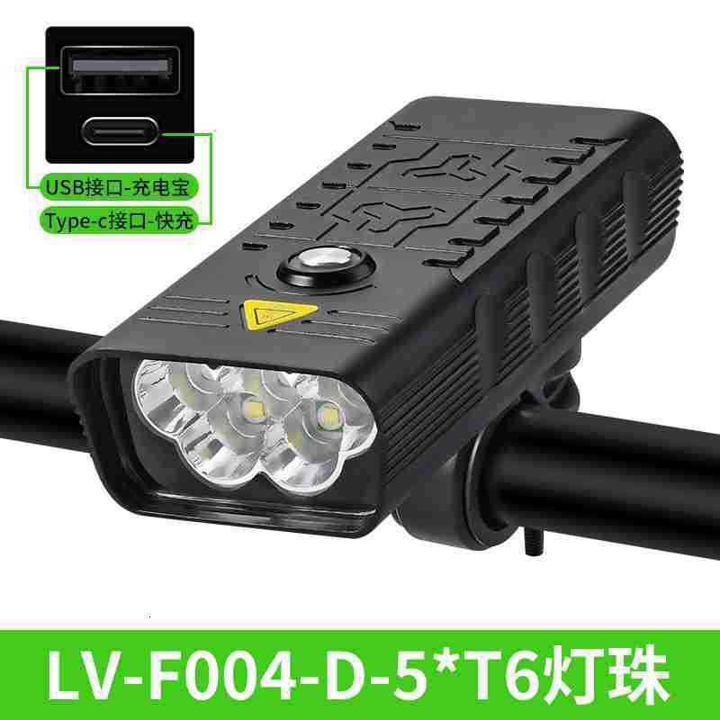 Bike Lights 10000mAh Bike Light USB Rechargeable 5000 Lumens Bike Headlight 6T6 LED Super Bright Flashlight Front Lights and Back Rear light 230606