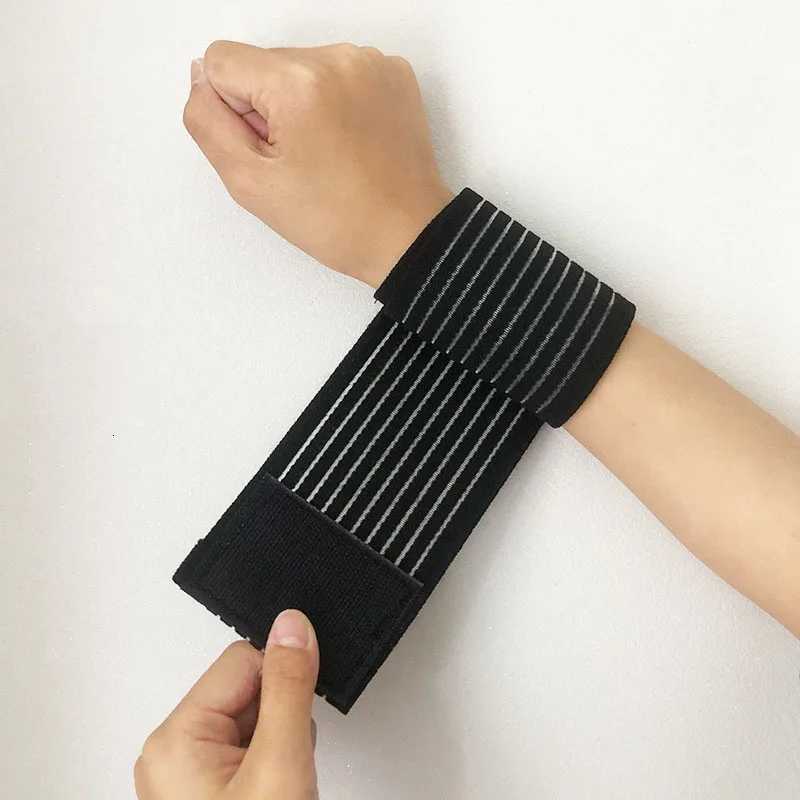 2Pcs Fitness Wristbands Elastic Compression Wrist Straps to Prevent Twisting M251226