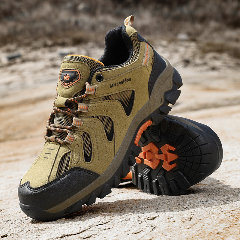 men sneakers New Outdoor Sports Large Size Rubber Sole High Top Wear-Resistant Hiking Casual Cross-Border Hot-Selling Men's Shoes Wholesale