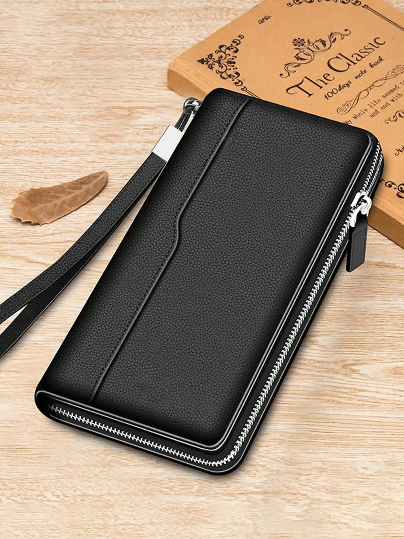 Very Simple Solid Color Basic Long Wallet Business Wallet Portable Multi-card Multi-function Mobile Wallet 251225