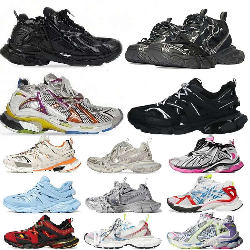 Designer Shoes Mens Runner 7.0 7.5 Casual Shoes Track 3.0 Paris Women Sneakers Triple White Black Pink Grey Beige Sneakers Gomma Leather Nylon Printed DHgate 2026