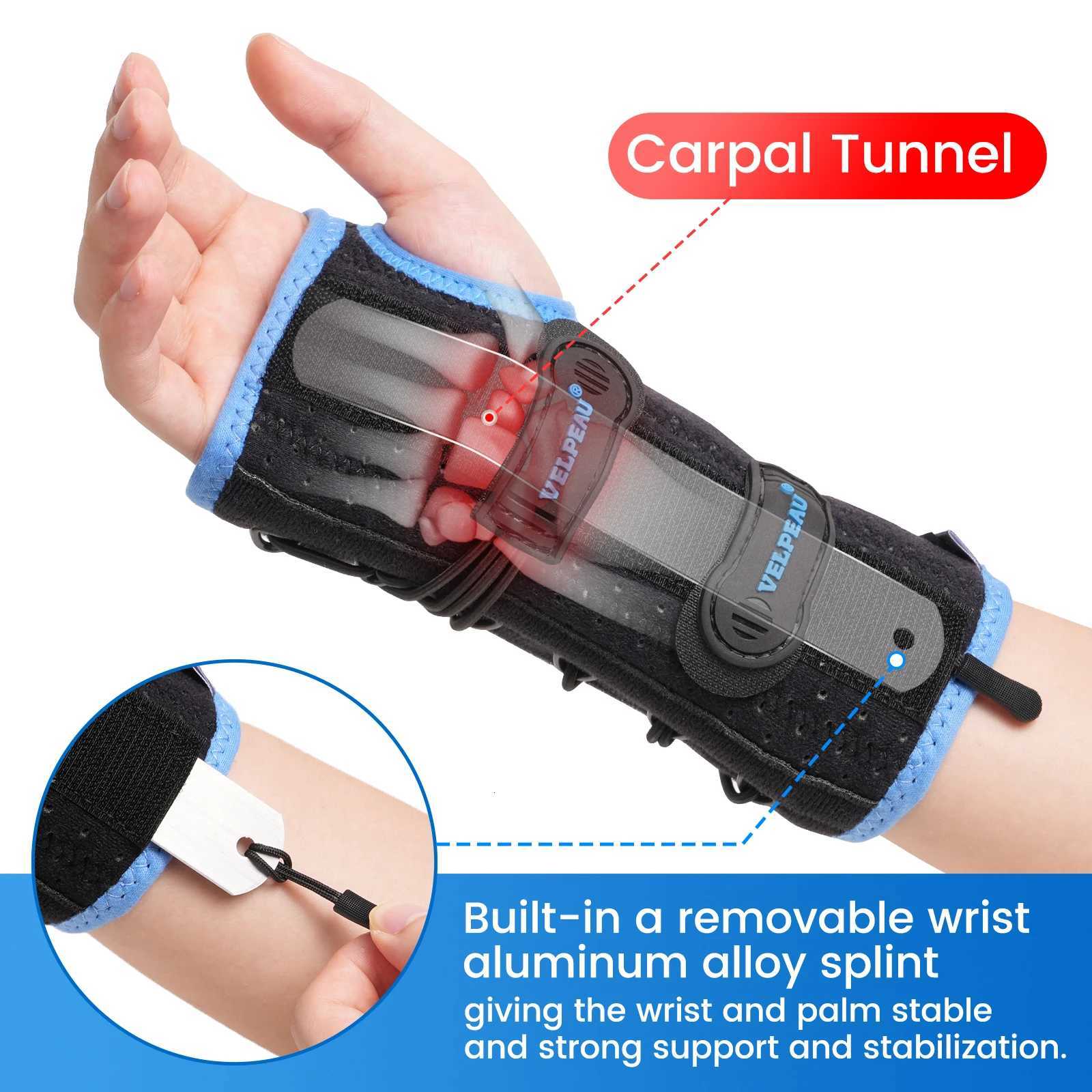 VELPEAU Wrist Brace for Carpal Tunnel Arthritis Tendonitis Sprain Injuries and Pain Relief Wrist Splint for Women Men M251226
