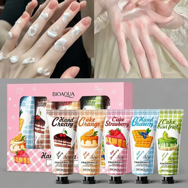 Christmas gift 5/box hand cream setFragrance hand creamcream texturehand cream travel packdurable moisturizer gift for women 251222
