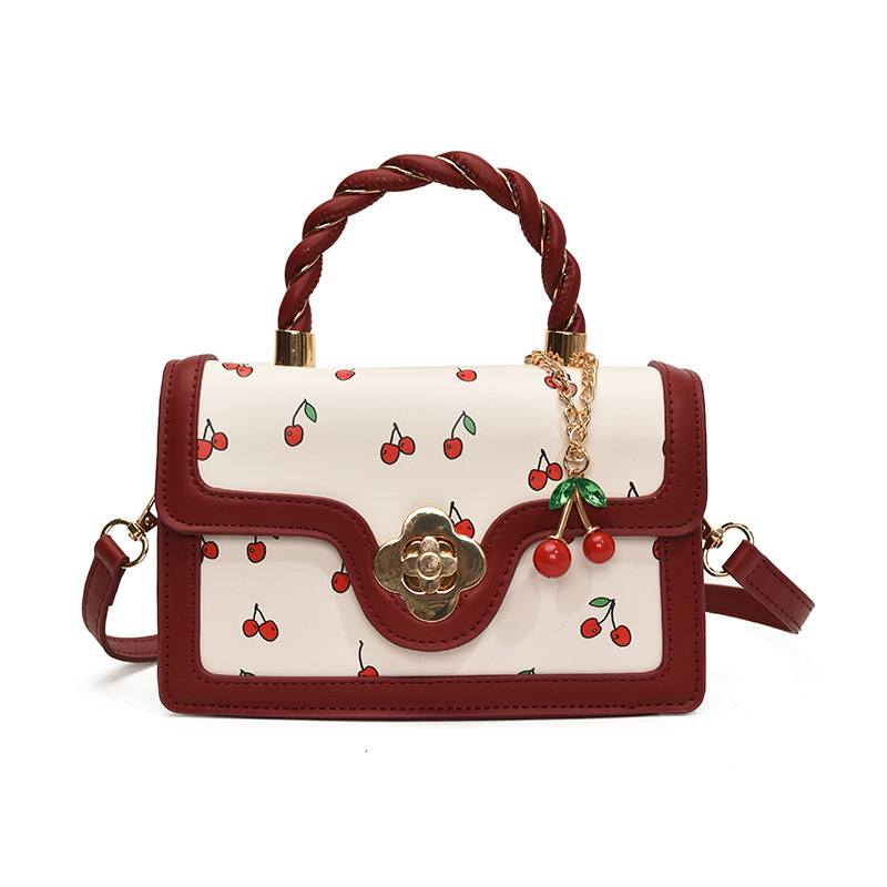 luxury brand bag 2025 New Designer Shoulder Tote Bags For Womans Ladies Flower Printing Square Handbag Girl Fashion Bag