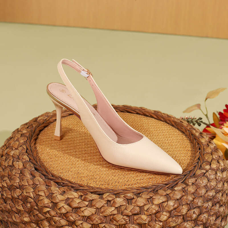31-44 Plus Size Work Casual 3 Inch Heels Stiletto Heel slingback Sandals Pointed Toe Shoes