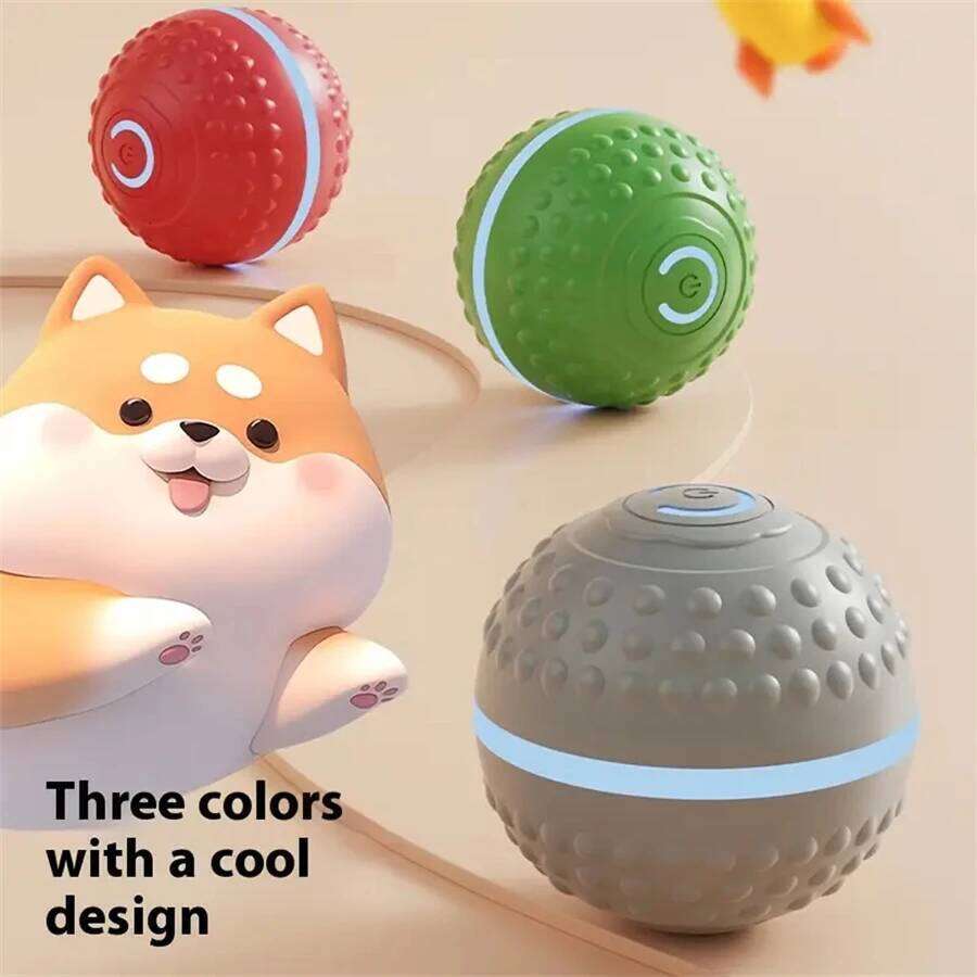 Smart Dog Ball Automatic Interactive Pet Electronic Rolling USB Rechargeable Moving Bouncing for Puppy to Large dog Chew Toy 25N1226