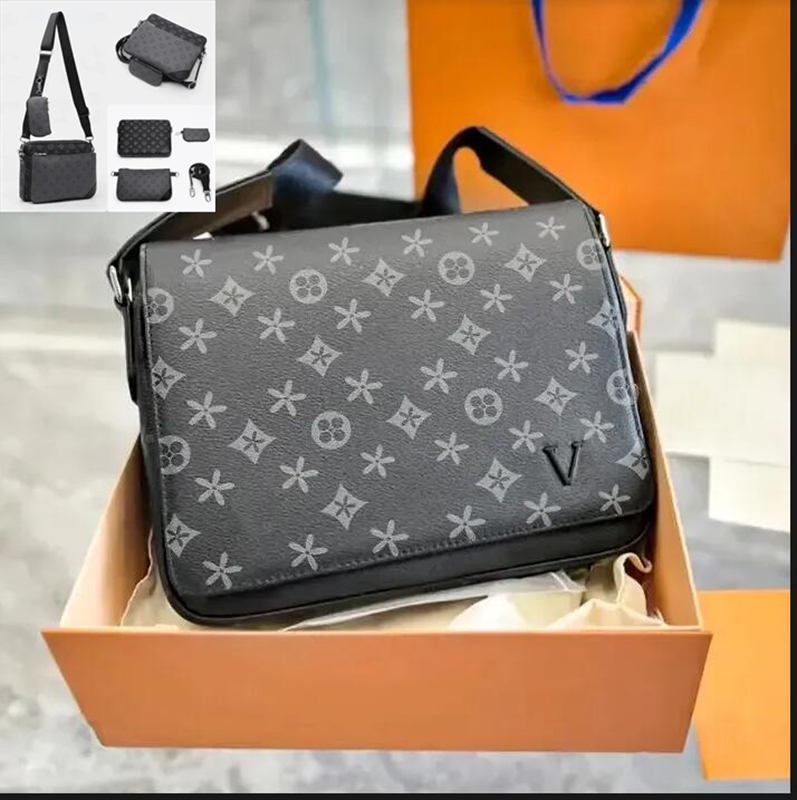 2026 New High-qualitys handbag Men Mens Shoulder Bags PU leather Designers Messenger Bag Famous Trip Postman Classic Handbag Briefcase Crossbody Bags