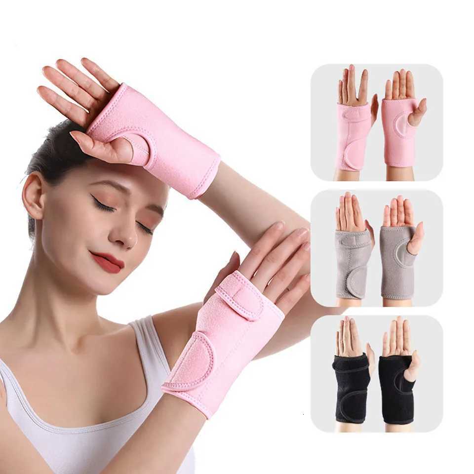 1Pcs Steel Plate Support Wrist Brace Pressurized Breathable Sprain Brace Palm Brace Double Strap Adjustable Wrist Knuckle Glove M251226