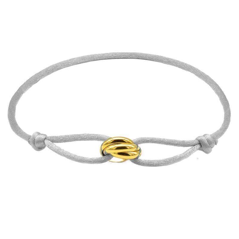 3 Stainless Steel Metal Buckle Adjustable Rope Classic Bracelet Men Friendship Jewelry Gift for Women 25T1226