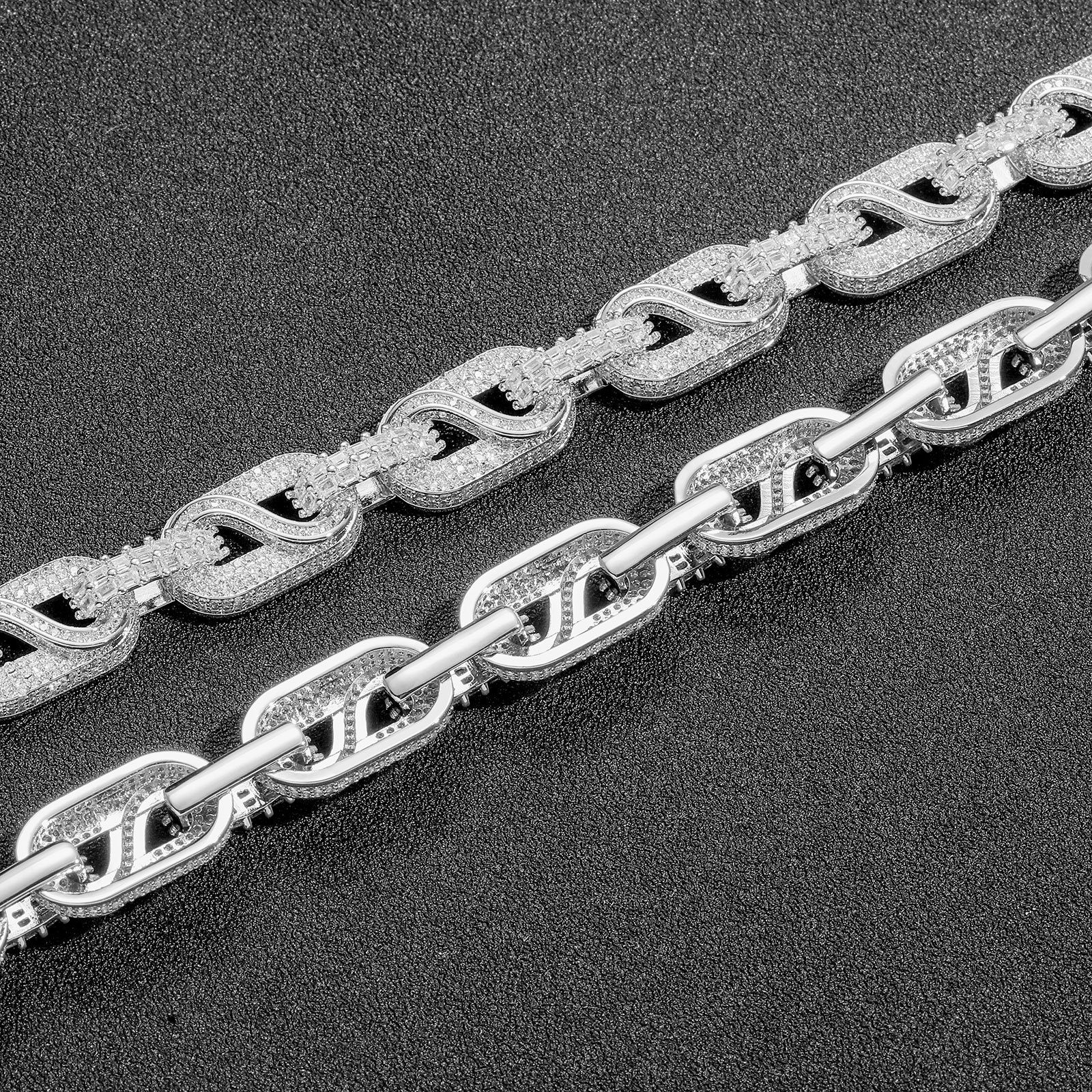 bracelet silver bracelet Cuban Link Bracelet luxury bangles luxury jewelry designer bracelet homme bracelet men mens bracelet bangle Chain shaped brac