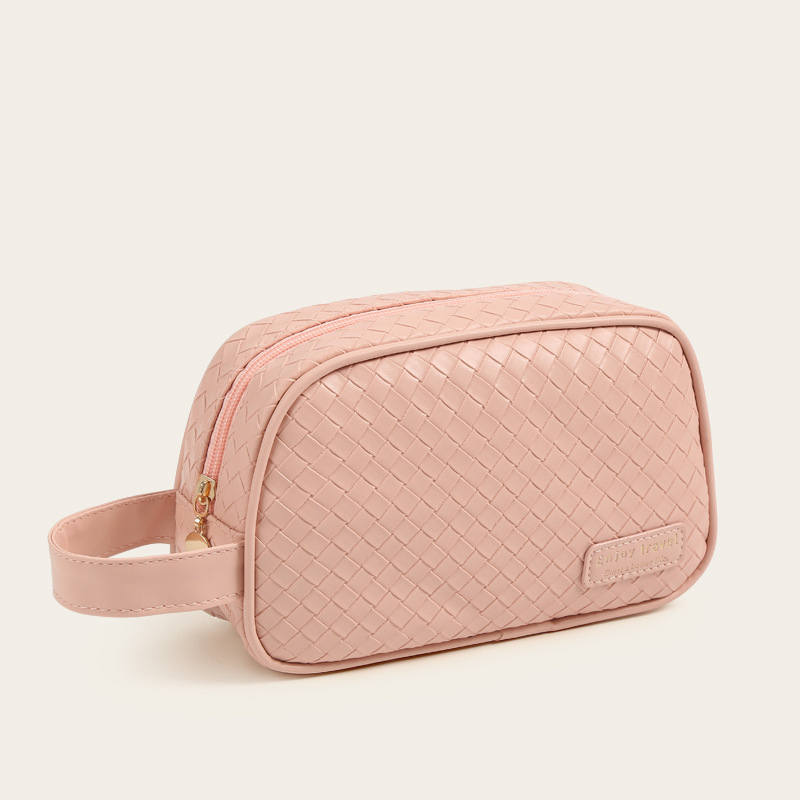 2025 Vintage light luxury large-capacity hand-held makeup bag for women portable travel skincare product partitioned waterproof toiletries storage bag