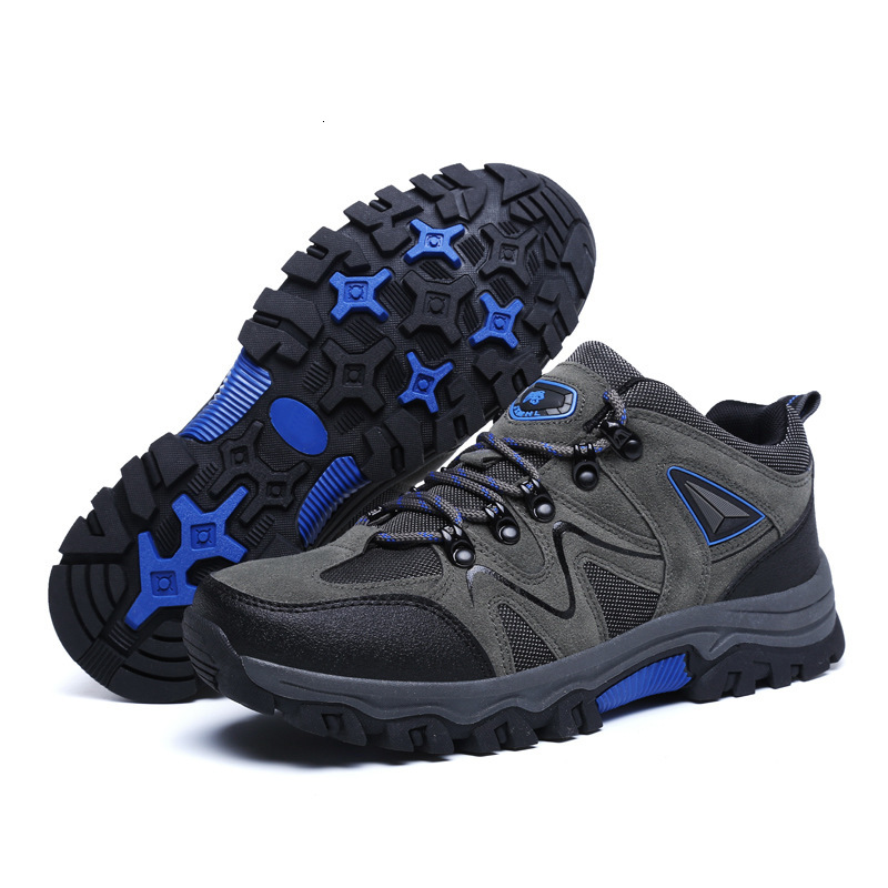 Cross-border Hot-Selling Hiking Shoes for Men, Non-Slip, Wear-Resistant, Trekking Trail Climbing Shoes, Lightweight, Cushioned, Outdoor