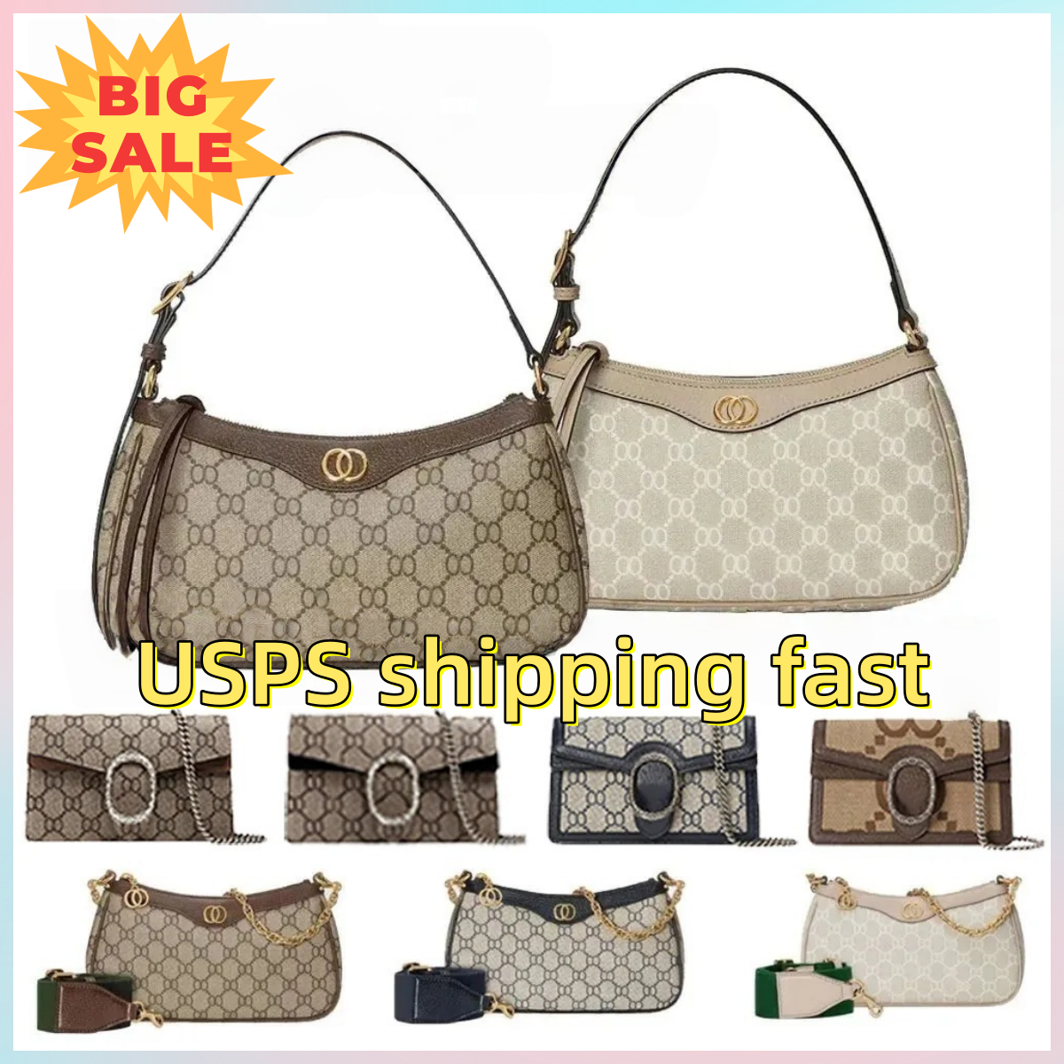 designer bag 2025 Shoulder Bag Classic Cross body Gold Chain Cowhide Flap 3 Sizes Available Black High Quality Lining Luxury Handbag Wallet Fashion Marmont bag