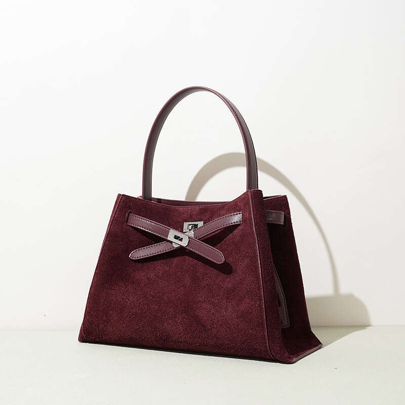 Luxury Shoulder Bags Totes Hobo Suede Simple New Single Bag Office Workers Genuine Leather Large Capacity High End Commuter Handbag For Women