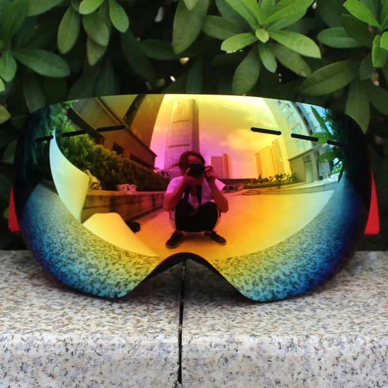 UV400 Anti-fog Double Layers Ski Goggles Lens Ski Mask Glasses Skiing Snow Snowboard Eyewear Mirror Polarize Goggles for Adults 251224