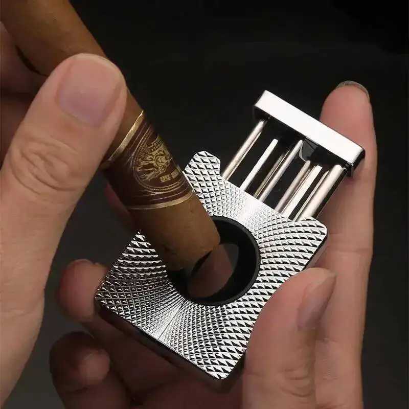 Honest Metal Cigar Cutter V Shape Stainless Steel Sharp Blade Luxury Cigar Accessories Smoking Tool Y251218