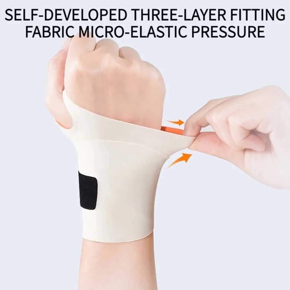 1Pcs Adjustable Thin Compression Wrist Guard Wrist Exercise Safety Support Sprain Wrist Brace Tendon Sheath Pain For Men Women M251226