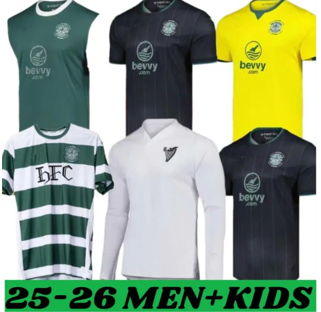 3XL 4XL Hibernians FC 2025 2026 special Soccer Jerseys home away 3rd 25 26 HibernianH FC 25-26 Home Kit Football Shirt Uniforms Men Kids Kits