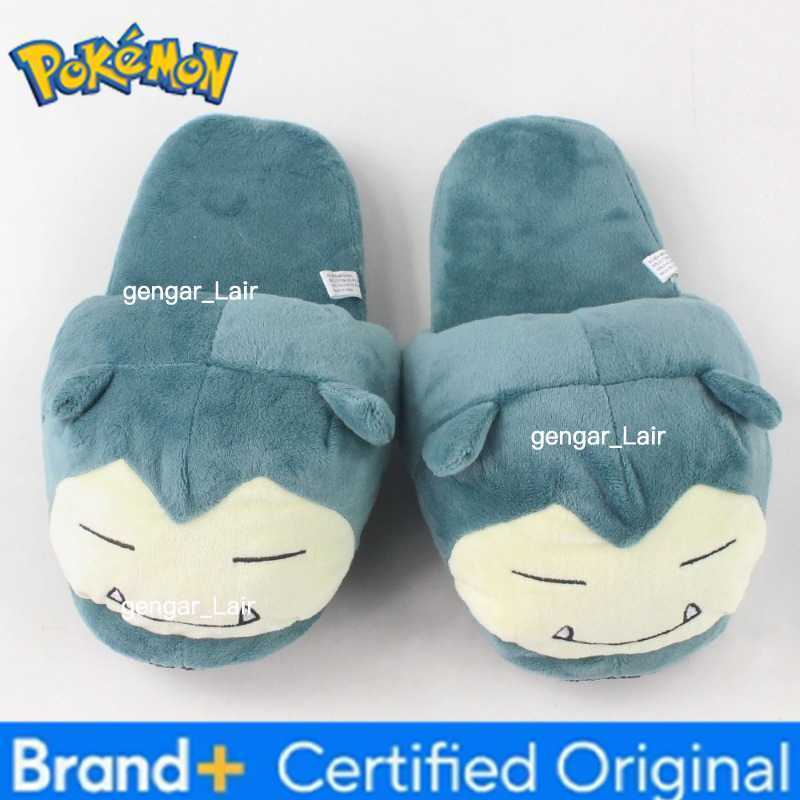 Pokemon Snorlax Cartoon Anime Cotton Slippers Plush Kawaii Winter Warm Shoes Indoor Non-slip Home Shoes Cute Adult Couple Gift W251226
