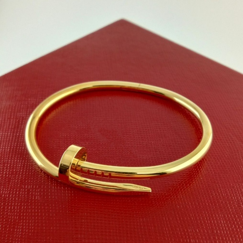 Bangle Designer Jewelry Womens Bracelet Justee Classic Women Nails Bracelet 18k Size 17,19CM High Quality Woman Cert Bracelets Gold Silver Rose Gold With Box