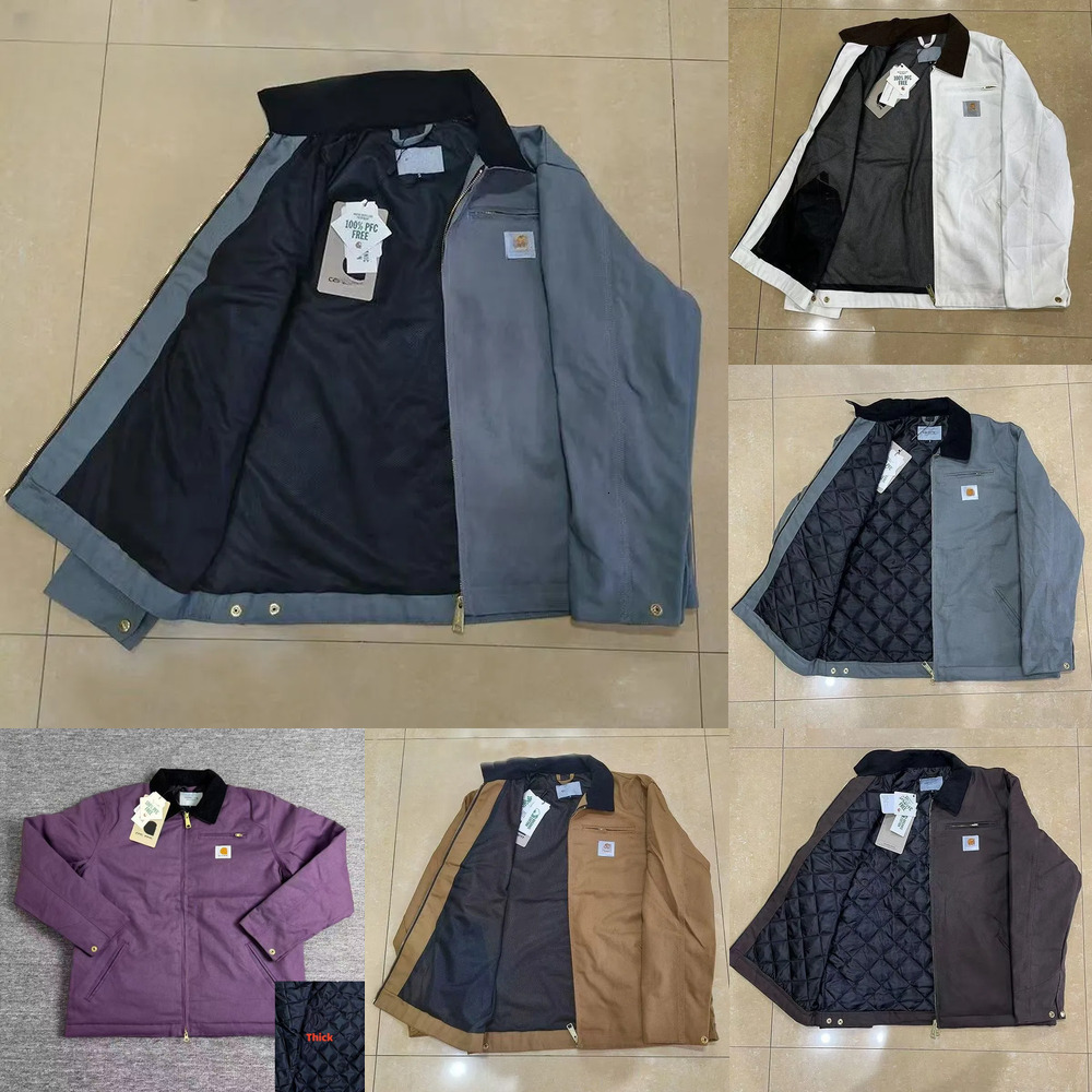 carharttee jacket mens designer jacket designer coat winter jackets coat vintage classic style top quality thin and thick cotton coat mesh lining work jackets 1a