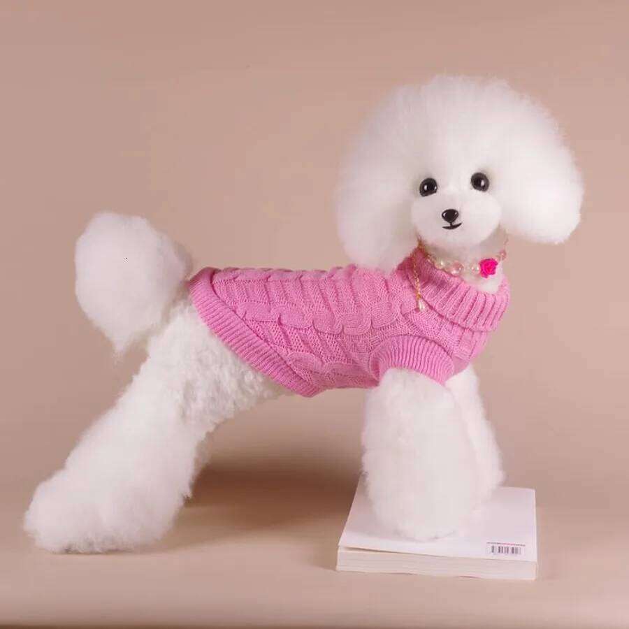 Pullover Puppy Sweaters for Small Dogs Girl Dog Outfits Clothes Warm Soft Knitwear Kitten Cat Sweater Dachshu 25T1226