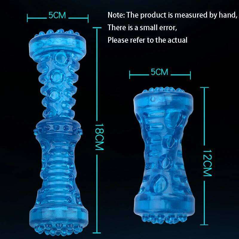 Bite Resistant Pet Toothbrush Sturdy Interactive Game Bone Rubber Puppy Chew Toy Dog 25N1226