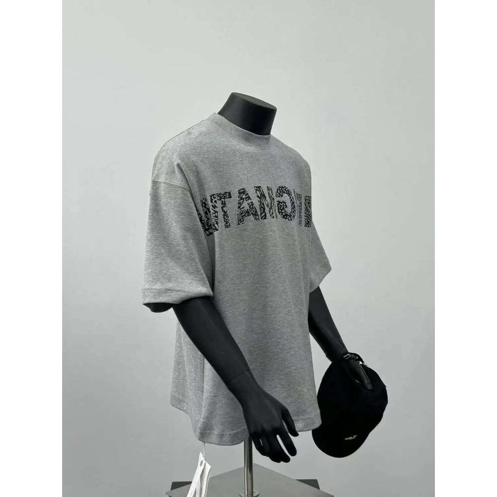 Men's Pure Cotton Grey Short Sleeve T-Shirt With Print