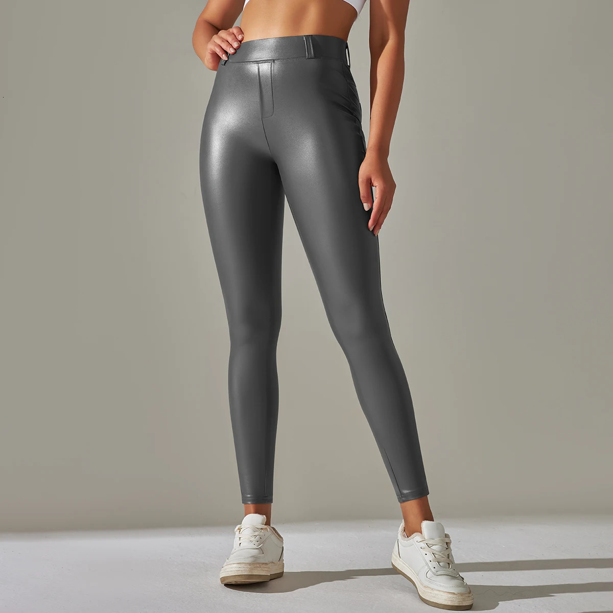 Trendy WOMENS Leggings High Waisted Tight and Sexy Leather Pants Colorful Yoga Pants for Women 251223