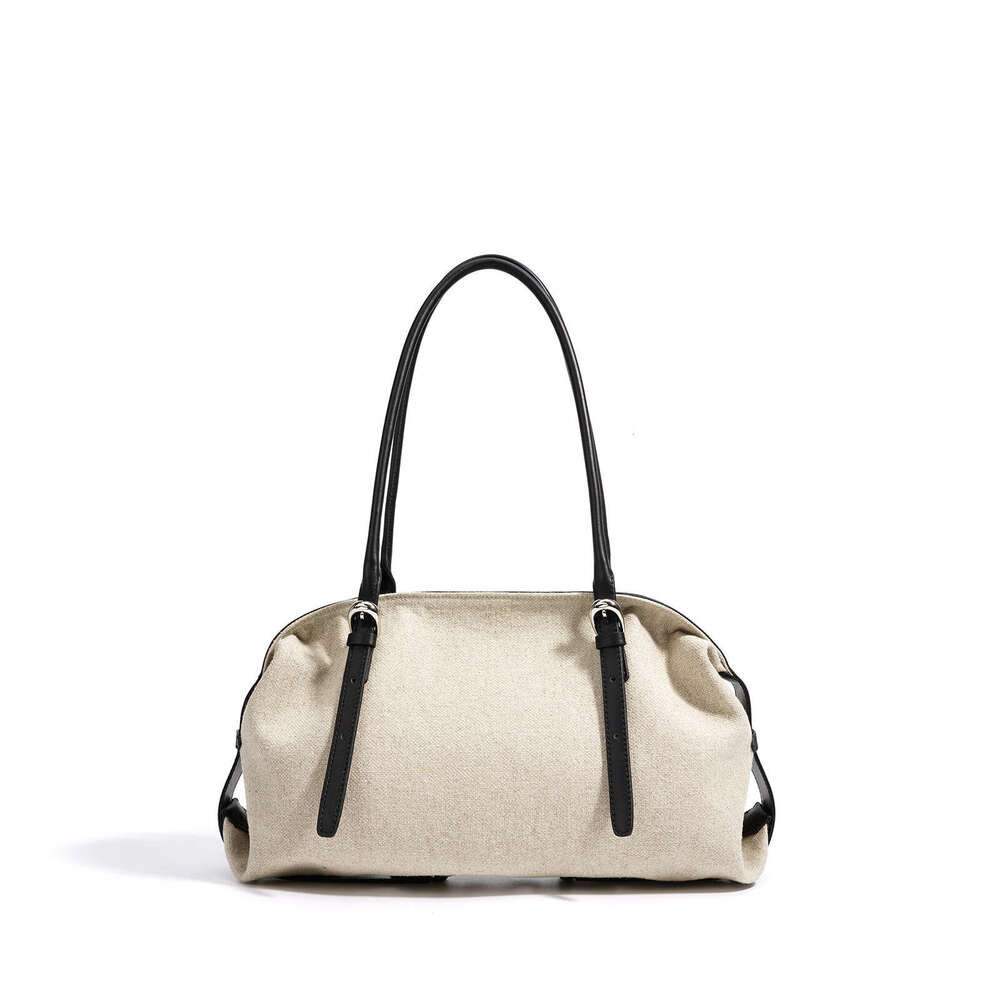 Luxury Shoulder Bags Totes Hobo Office Commuter Tote Top Layer Linen Fabric Original High End Light Fashion Women S Handbag Bag