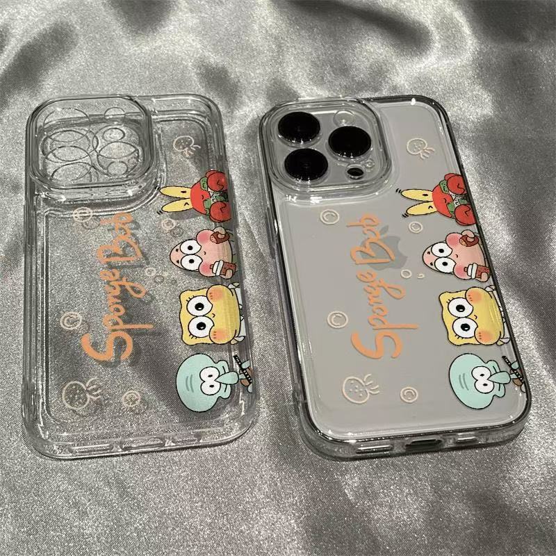 Cute Compatible iPhone 15 Max Phone Case Transparent Apple 16 Shockproof 14 Pro Japanese Korean 13/12