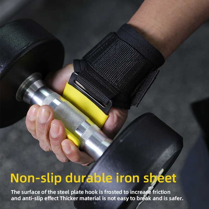 VBOSi Heavy Duty Weightlifting Hooks Wrist Strap Grips Neoprene Padded Steel for Gym Fitness Training And Crossfit M251226