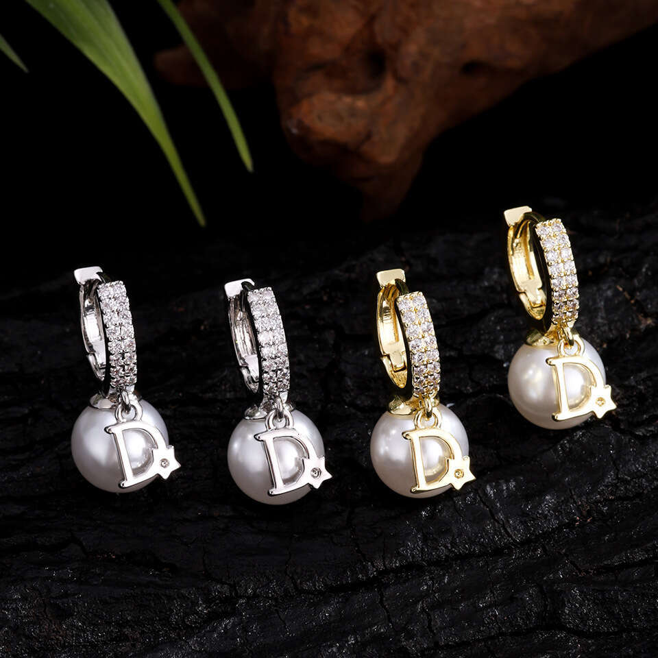 Zircon Pearl Combination Summer High-end Personality Niche Design Exquisite Long Tassel Earrings for Women
