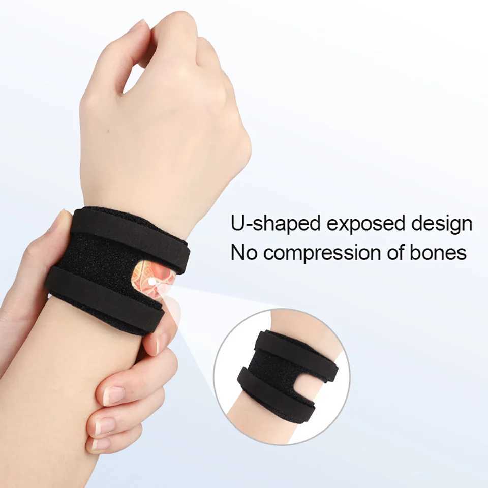 1Pcs Wrist Guards TFCC Injury Sprained Wrist Strain Tendon Sheath Sleeve Double Strap Compression Thin Joint Sleeves Fitness M251226