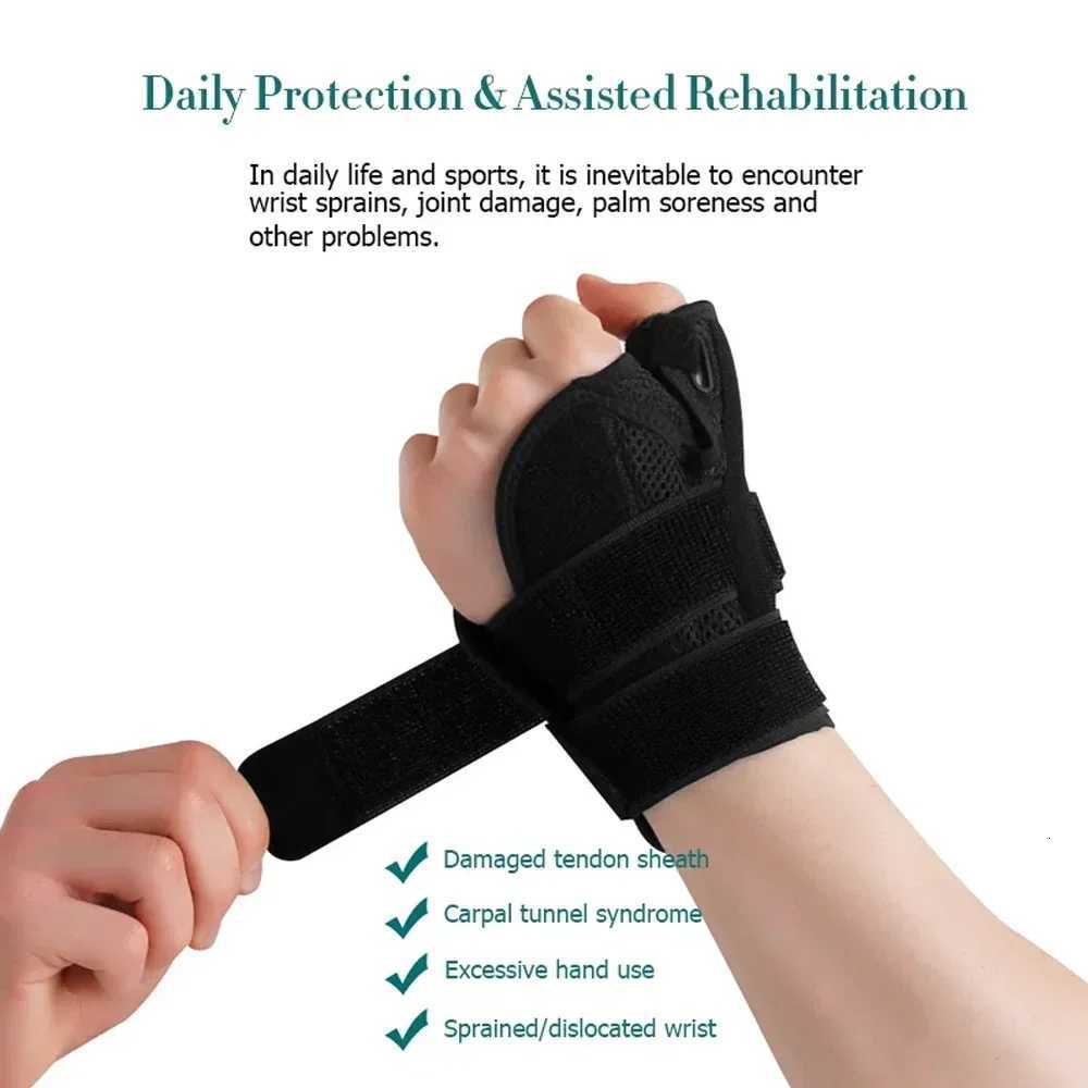 Flexible Splint Wrist Thumb Support Brace for Tendonitis Arthritis Breathable Thumb Protector Guard Fits Right and Left Hand M251226