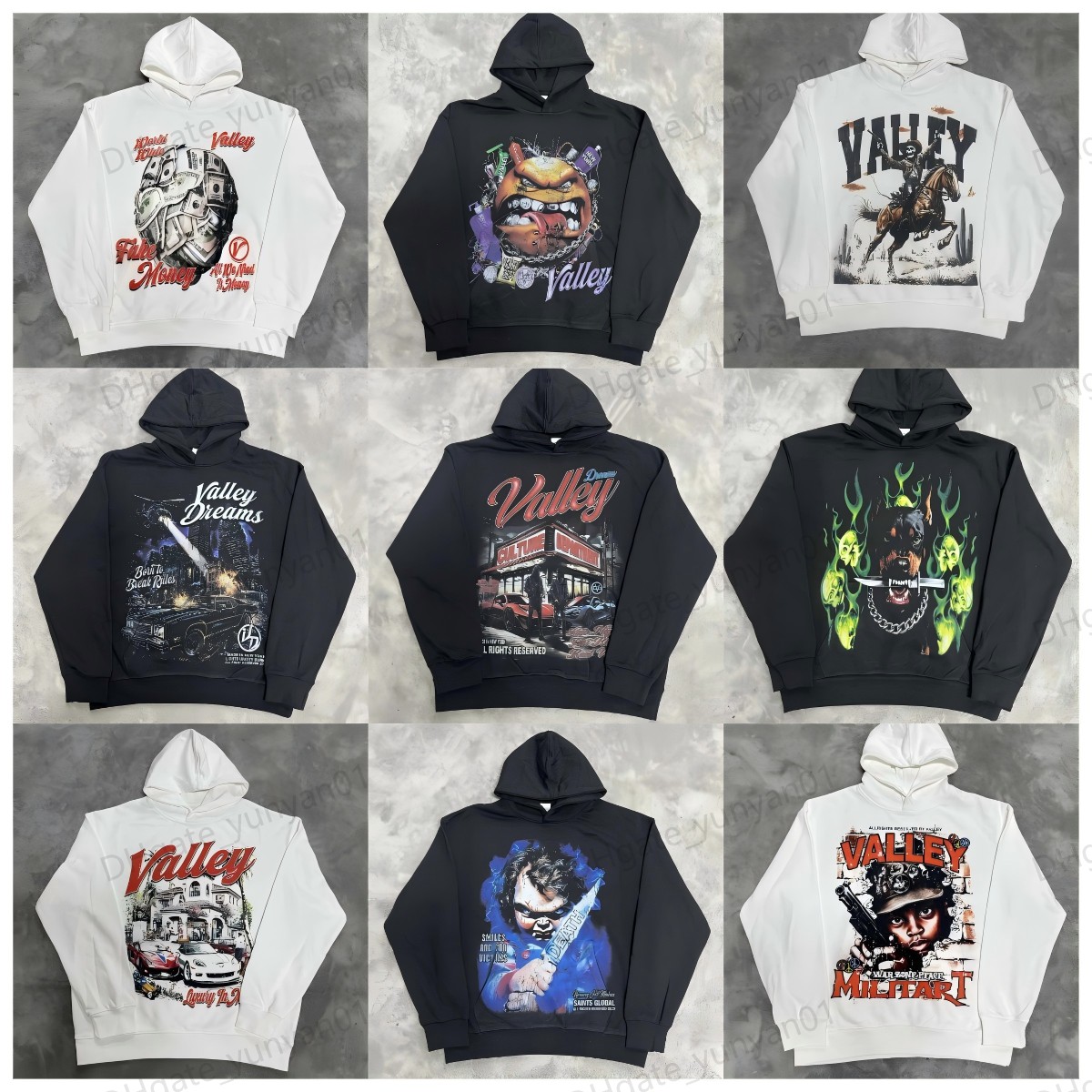High quality valley hoodie valley dreams Designer Hoodies Designer Spring Sweatshirts Hoodie Long Sleeve Loose Coat Hooded Hoody Woman Men Tops Size S-XL