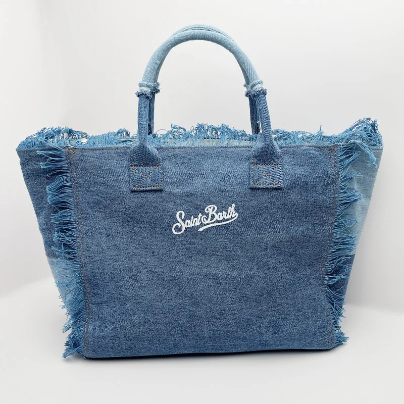 Fashion Womens Tote Bag Trend Denim Embroidery Shoulder Bag High-end Elegant Crossbody Bag er Handbag 251223