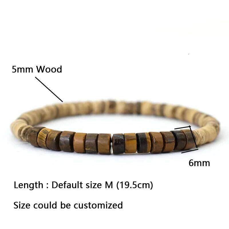 Noter Natural Wooden Bracelet Unisex Grade A Emperor Stone Braclet Coconut Bead Braslet Meditation Yoga Jewelry Accessories 25T1226