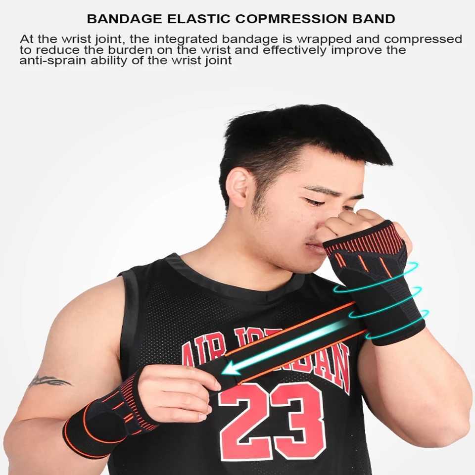 1Pcs Adjustable Bandage Knitted Wrist Cover Sports Pressure Breathable Wrist Guard Basketball Volleyball Fitness Weightlifting M251226