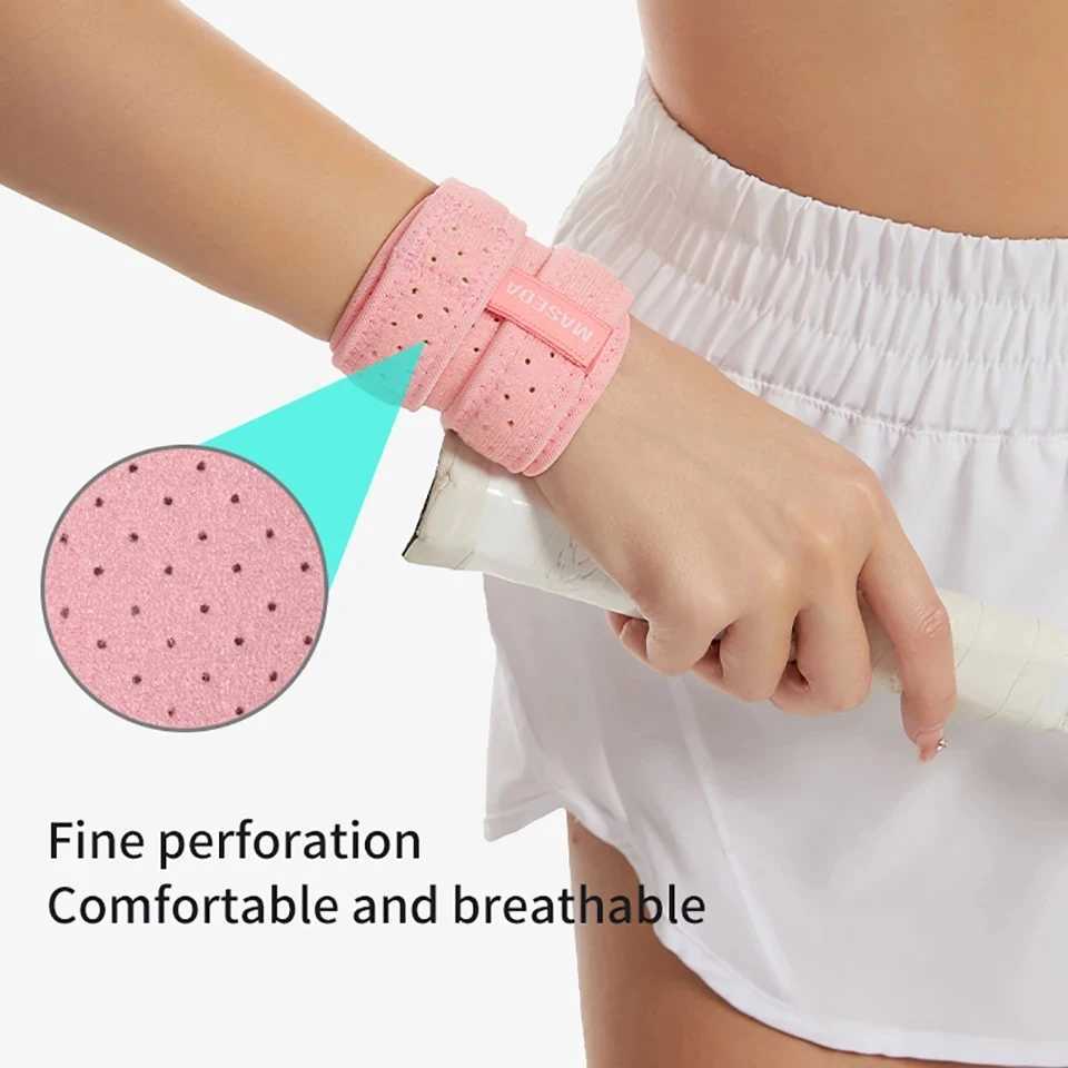 LOOGDEEL 1Pcs Thin Gym Wrist Wraps Double Strap Compression Wrist Straps Badminton Workout Tennis Weightlifting Wrist Support M251226